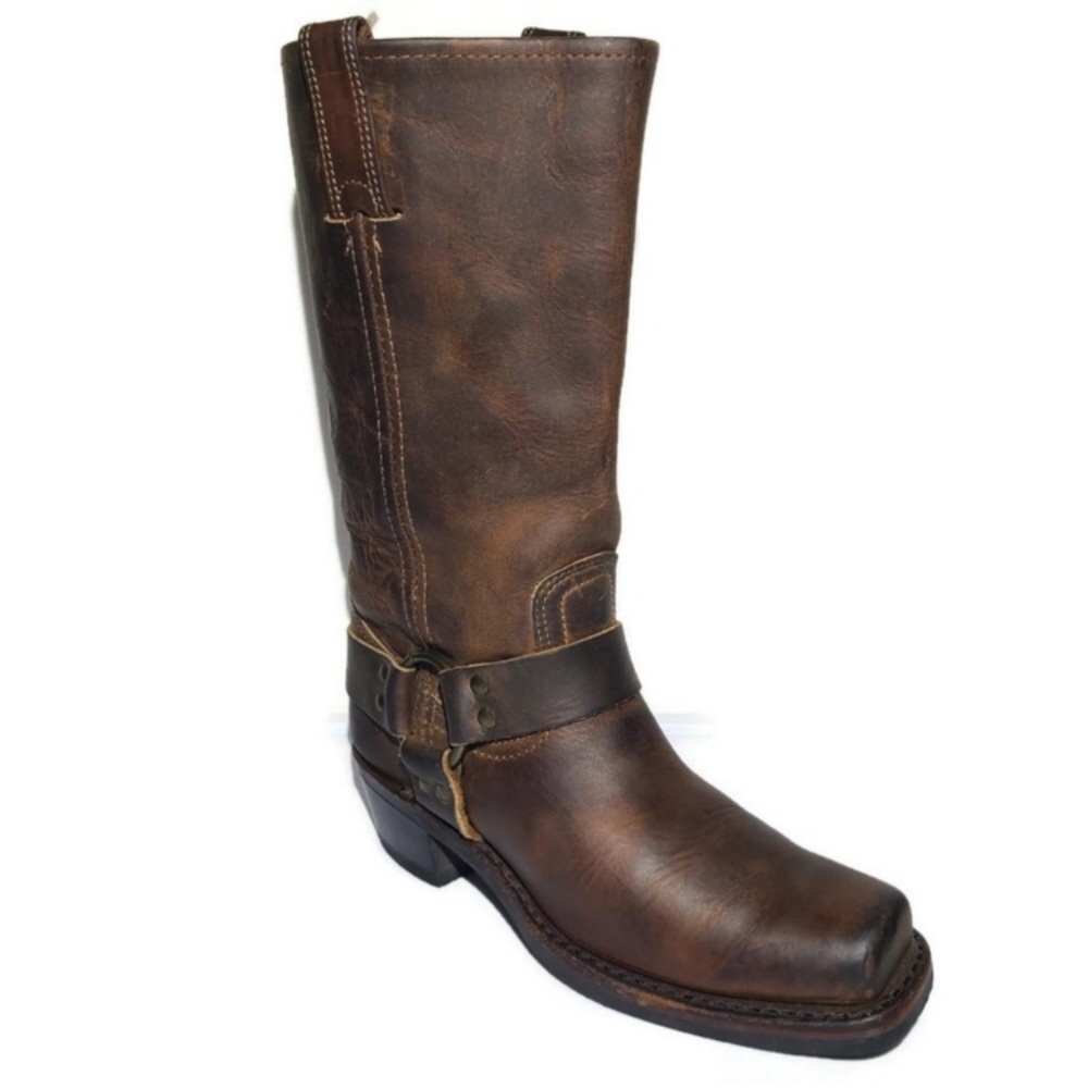 Frye 77300-3 Women’s Brown Distressed Boots Sz 6.5